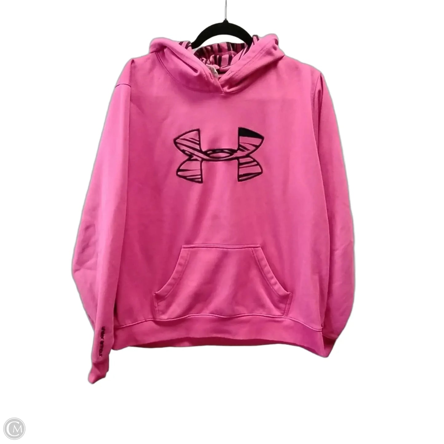 Athletic Sweatshirt Hoodie By Under Armour In Pink, Size: Xl