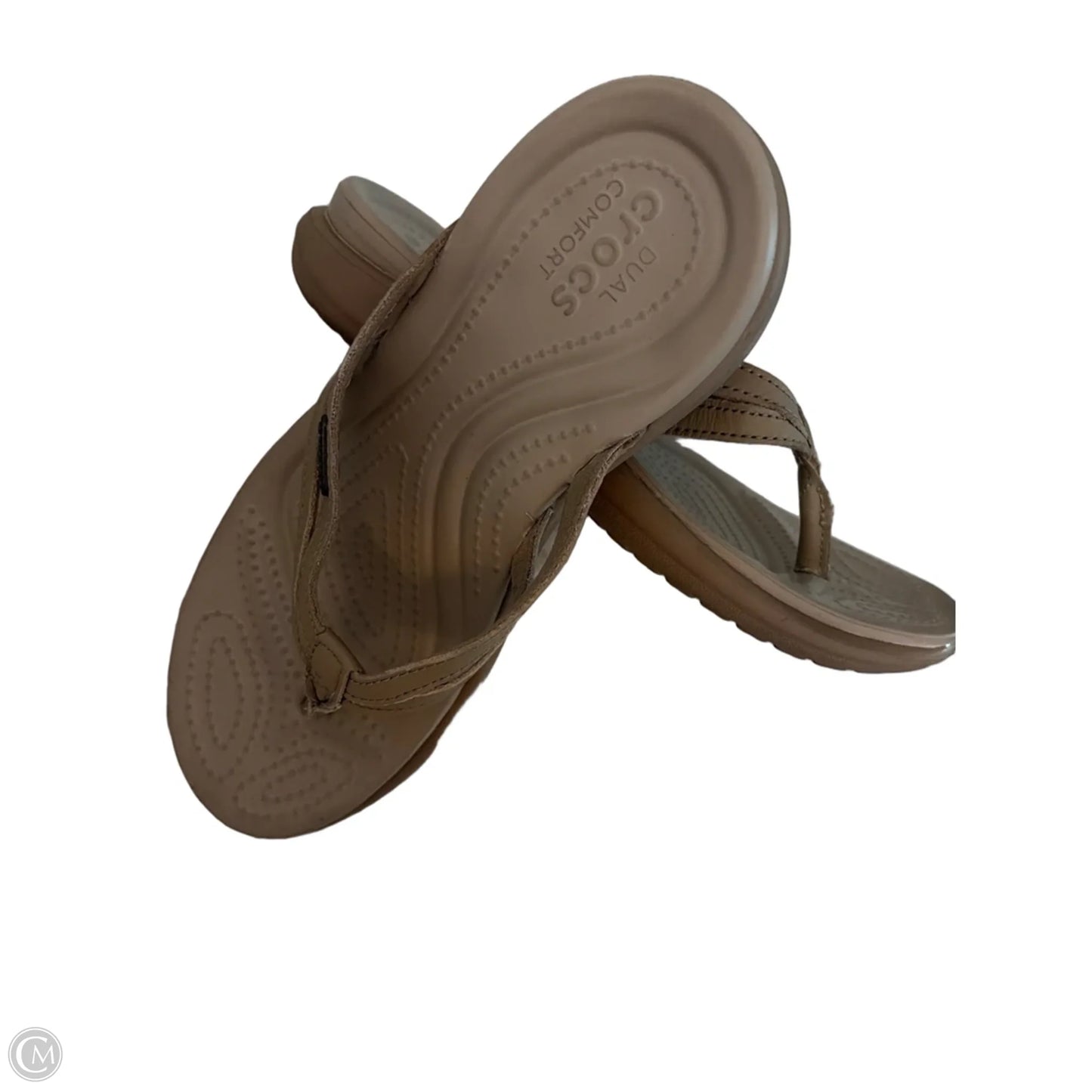 Sandals Sport By Crocs In Tan, Size: 6