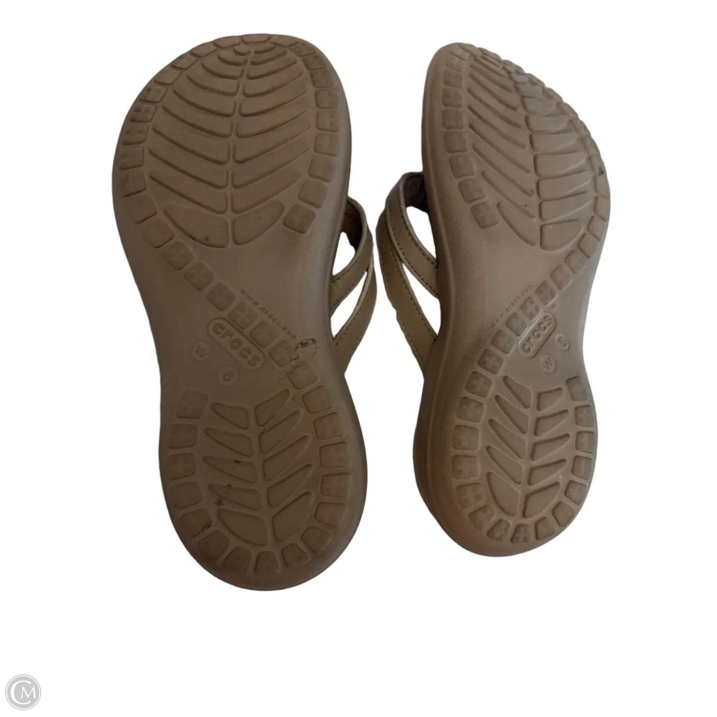Sandals Sport By Crocs In Tan, Size: 6