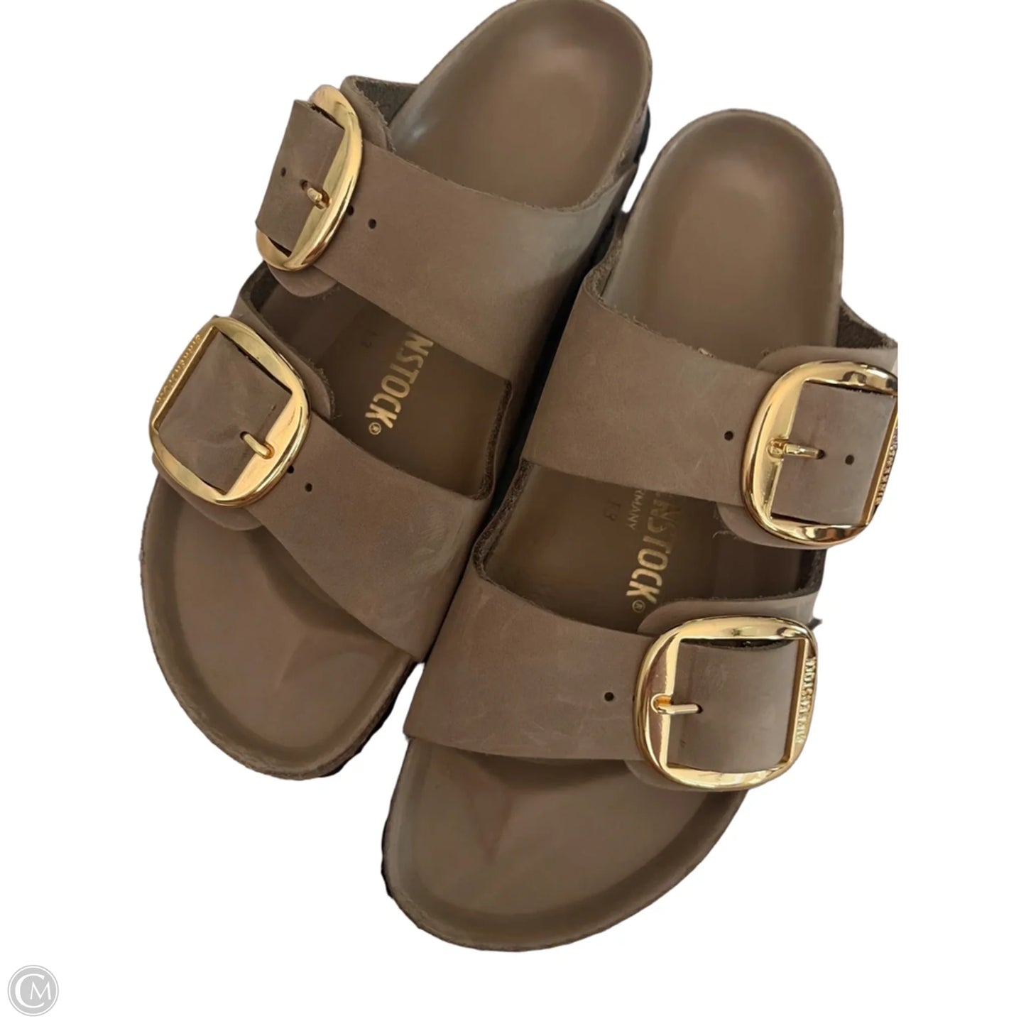 Sandals Flats By Birkenstock In Tan, Size: 11.5