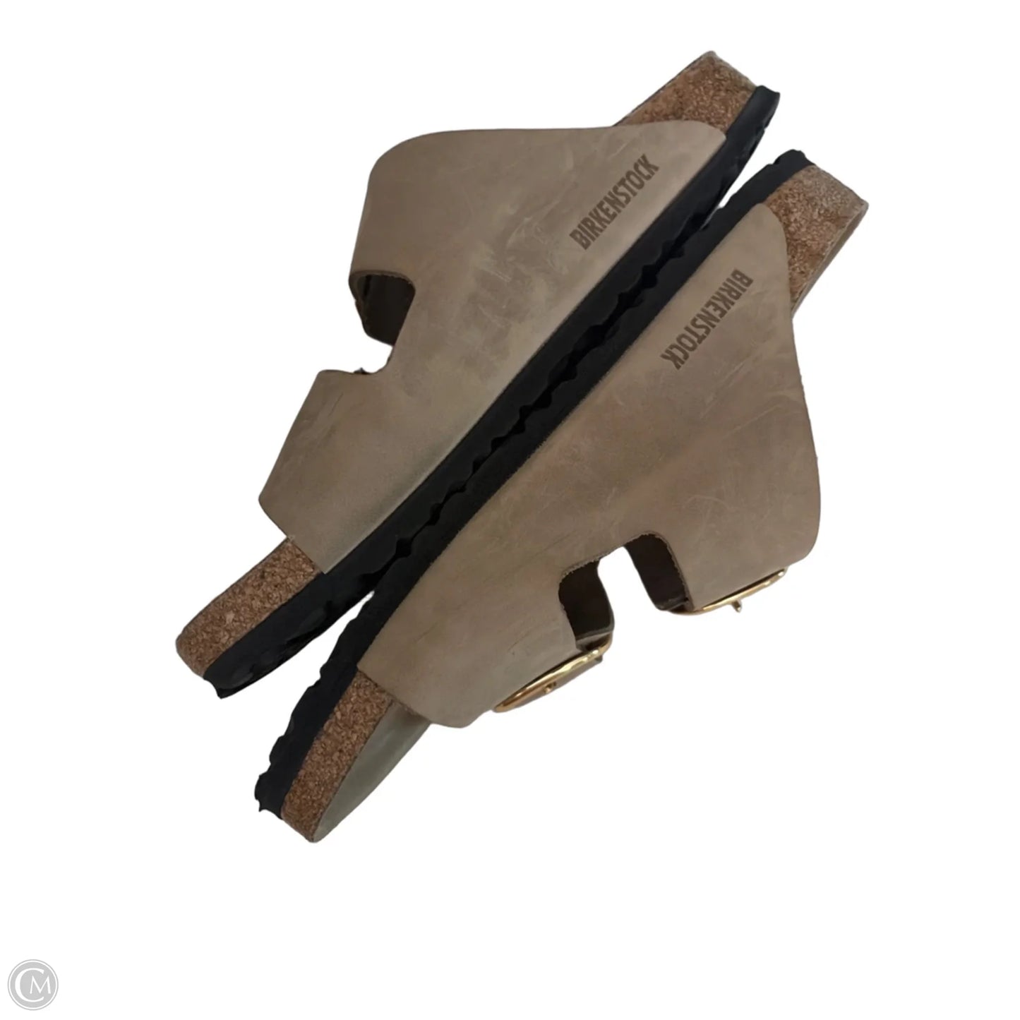 Sandals Flats By Birkenstock In Tan, Size: 11.5