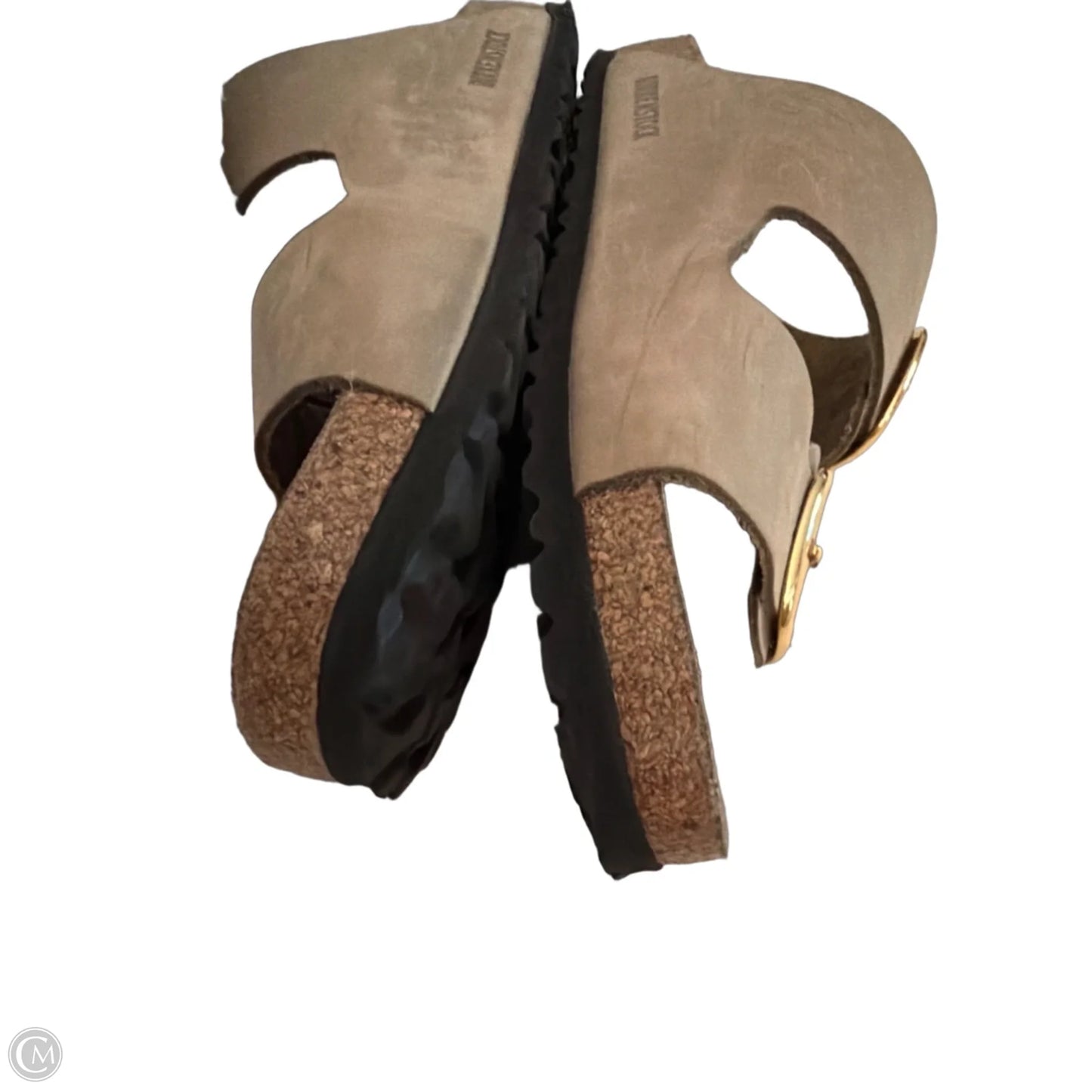 Sandals Flats By Birkenstock In Tan, Size: 11.5