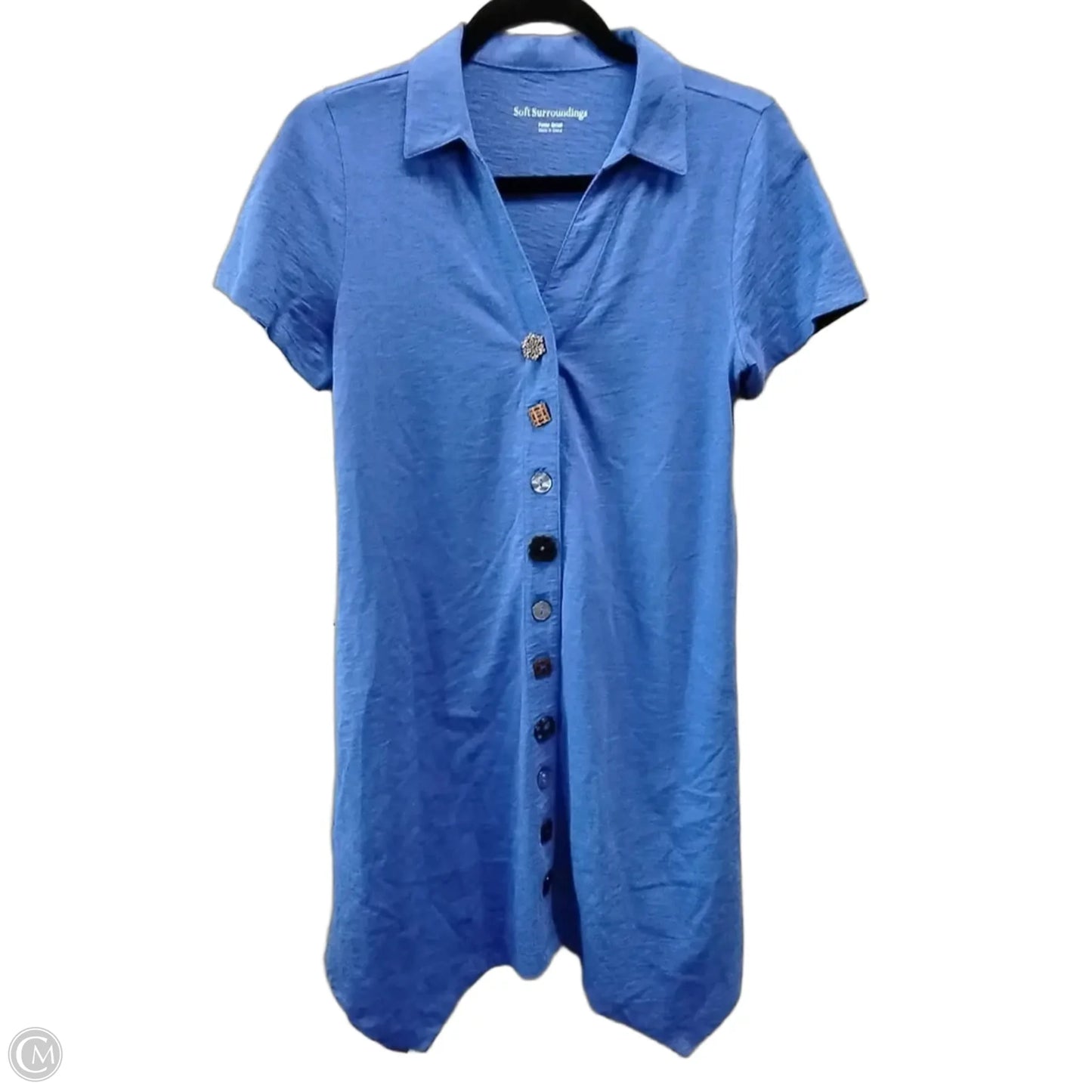Dress Casual Short By Soft Surroundings In Blue, Size: Sp