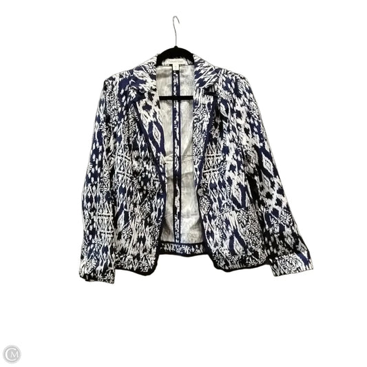 Blazer By Coldwater Creek In Blue & White, Size: M