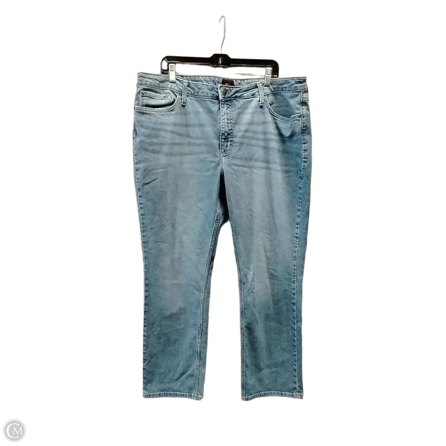 Jeans Boot Cut By Lee In Blue Denim, Size: 22