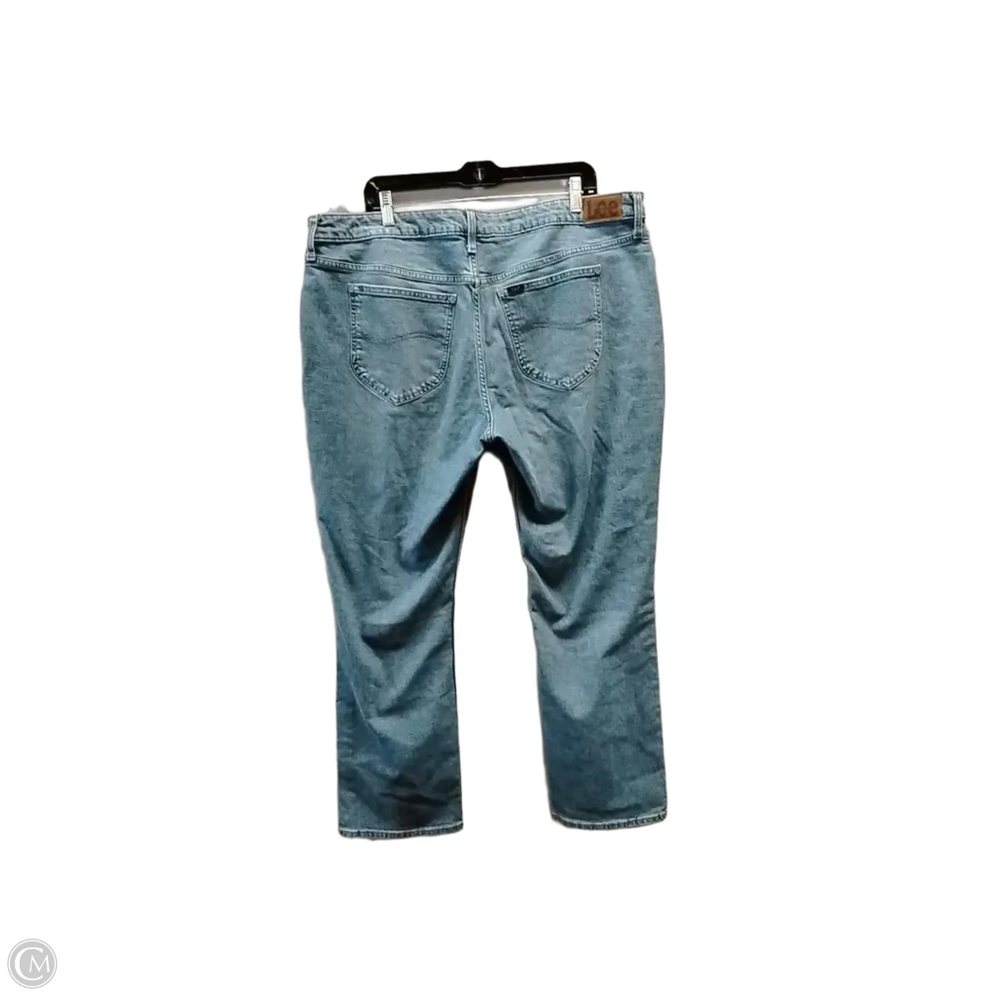Jeans Boot Cut By Lee In Blue Denim, Size: 22
