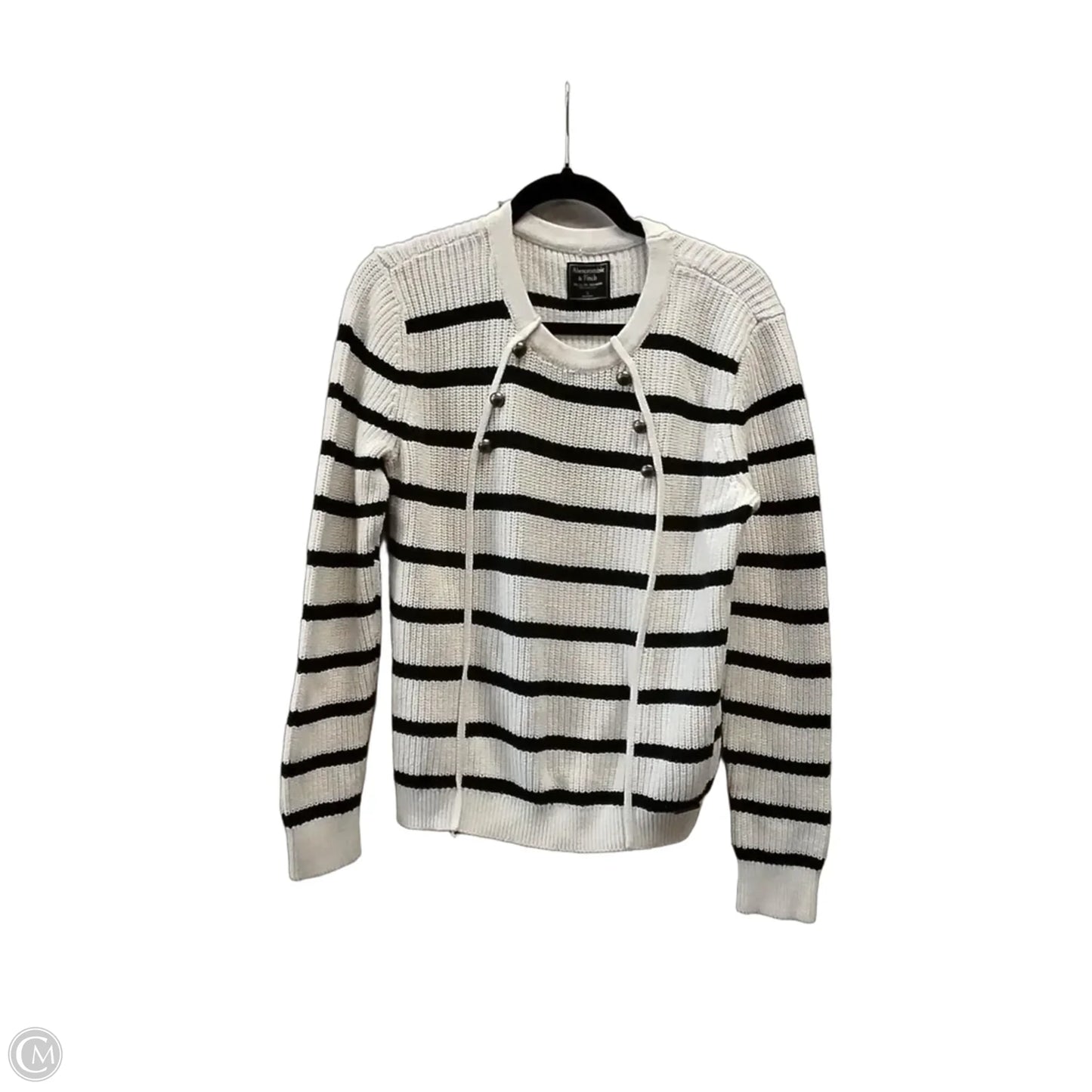 Sweater By Abercrombie And Fitch In Striped Pattern, Size: L