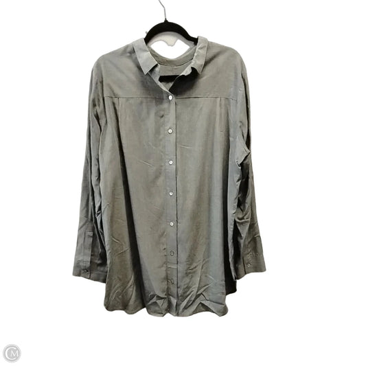 Blouse Long Sleeve By J. Jill In Grey, Size: L