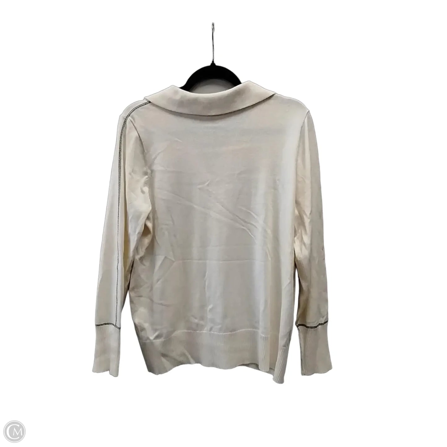 Sweater By Chicos In Ivory, Size: L