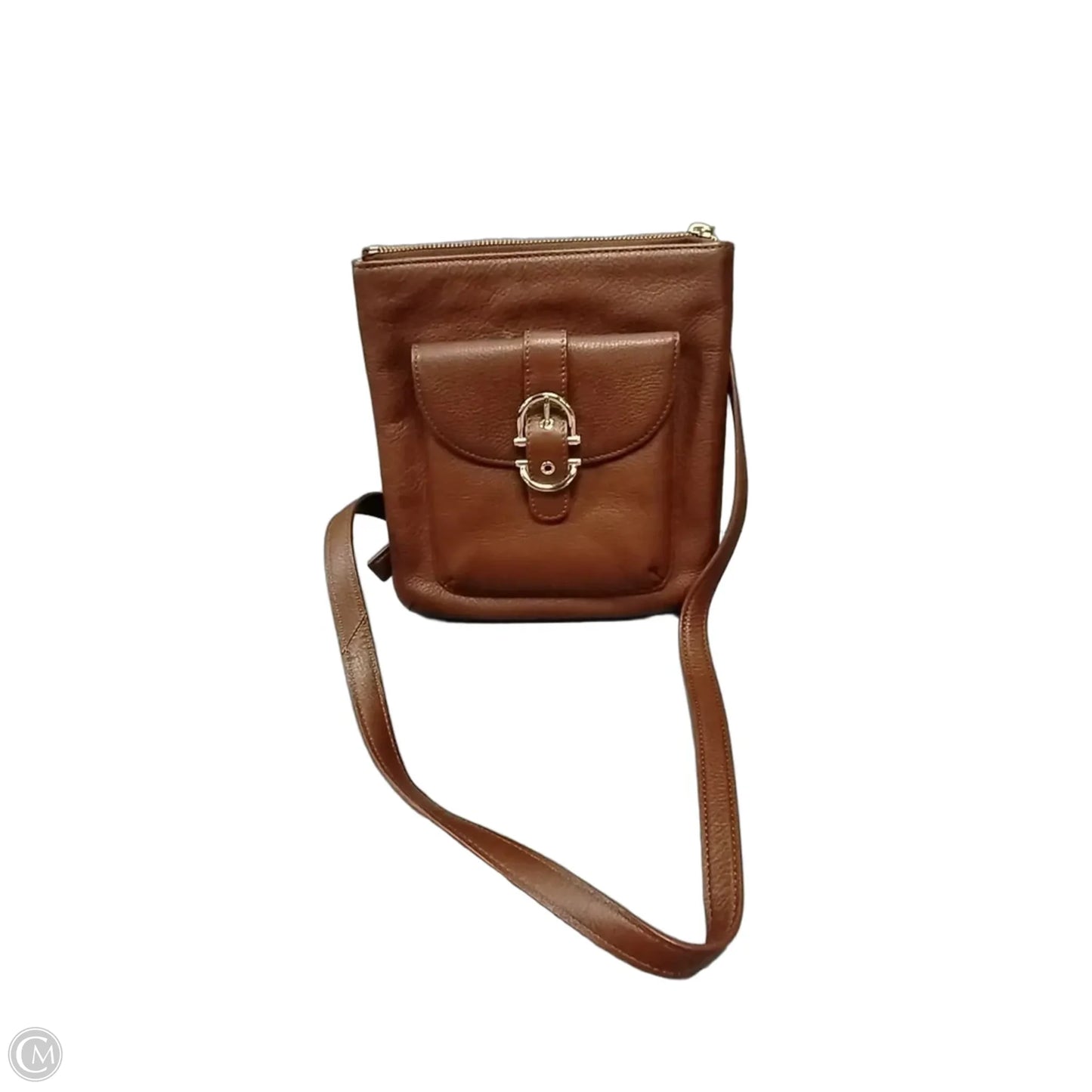 Crossbody Leather By Talbots, Size: Medium