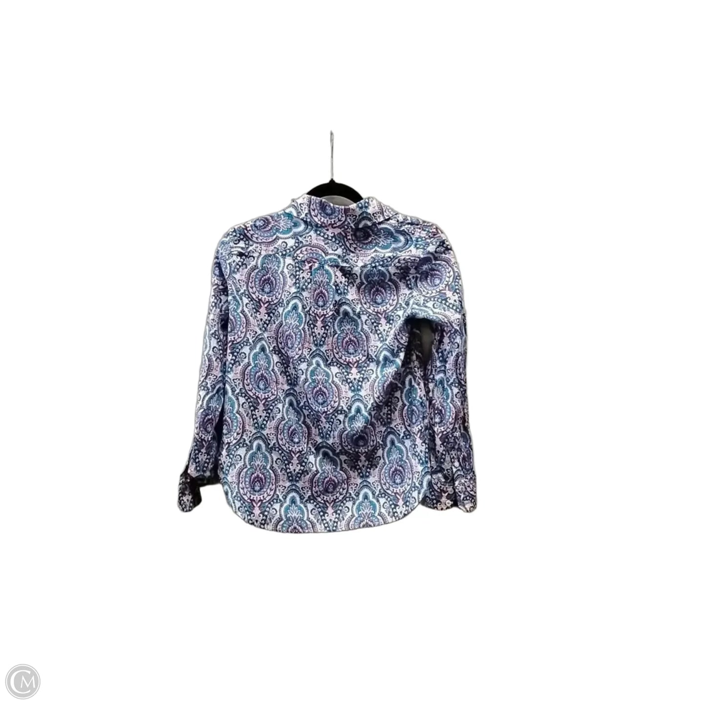 Blouse Long Sleeve By Talbots In Paisley Print, Size: Sp