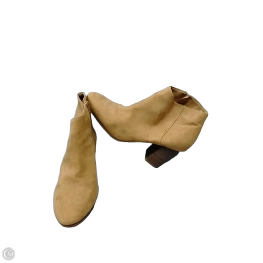 Boots Ankle Heels By Old Navy In Tan, Size: 11