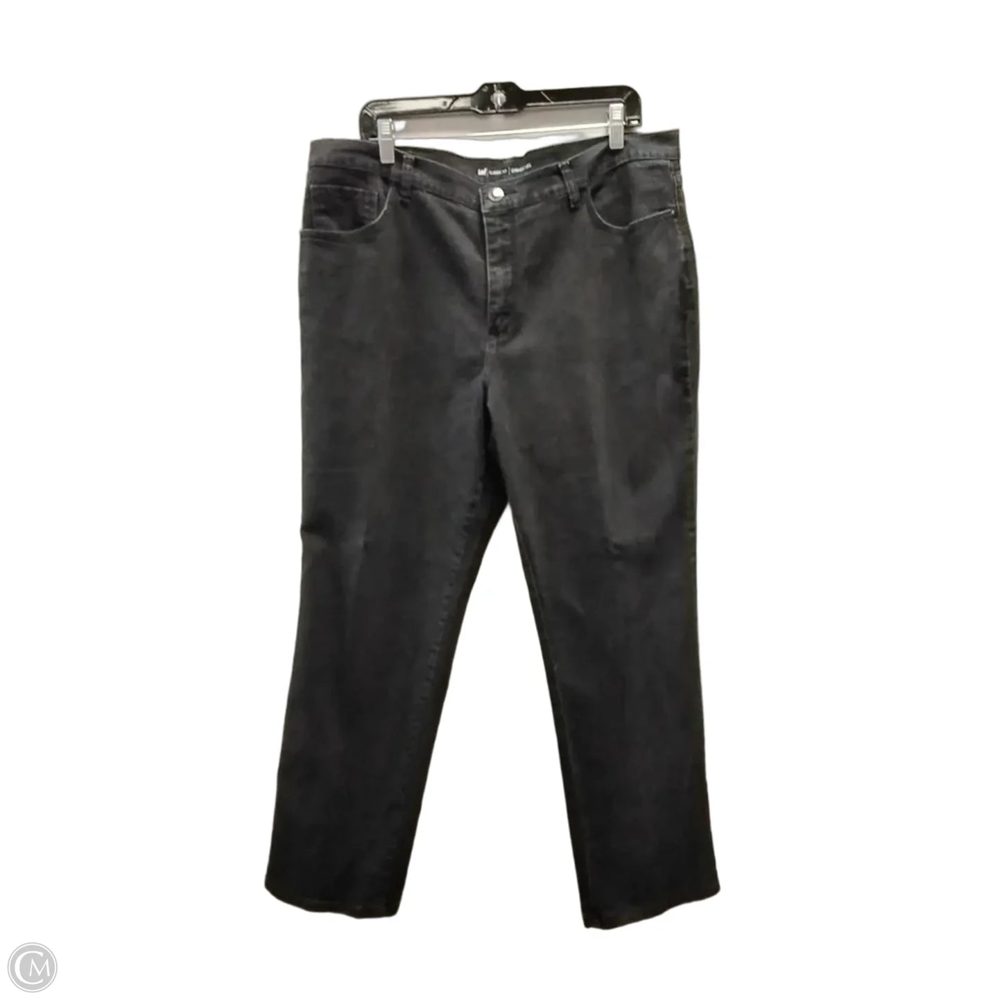 Jeans Straight By Lee In Black, Size: 16
