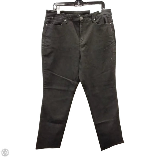 Jeans Straight By Christopher And Banks In Black, Size: 14