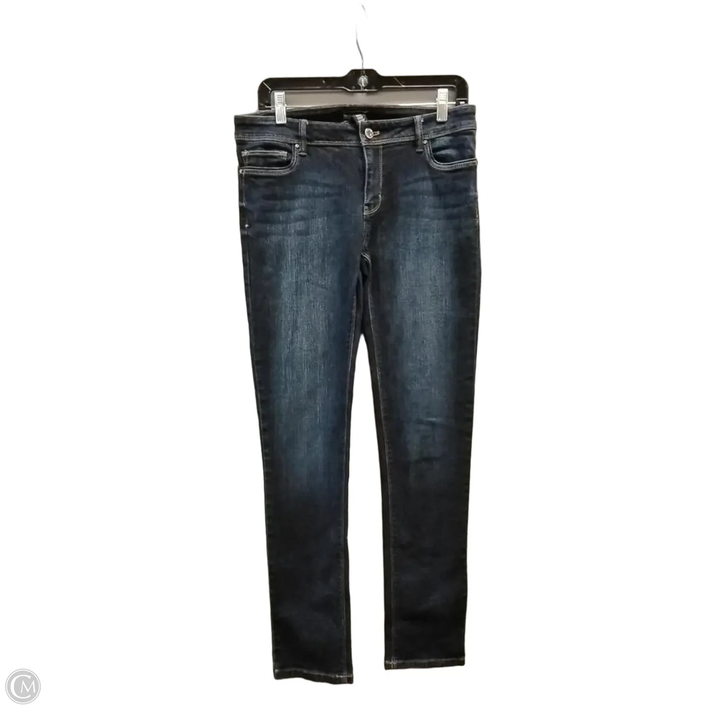 Jeans Straight By White House Black Market In Blue Denim, Size: 6