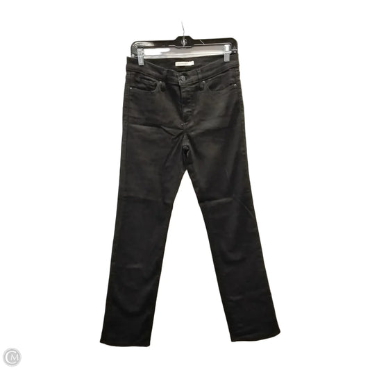 Jeans Straight By Levis In Black, Size: 8