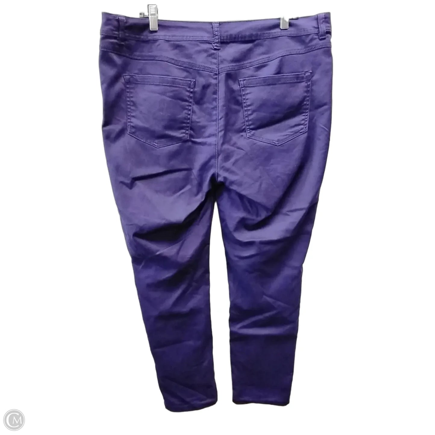 Jeans Straight By Inc In Purple Denim, Size: 16
