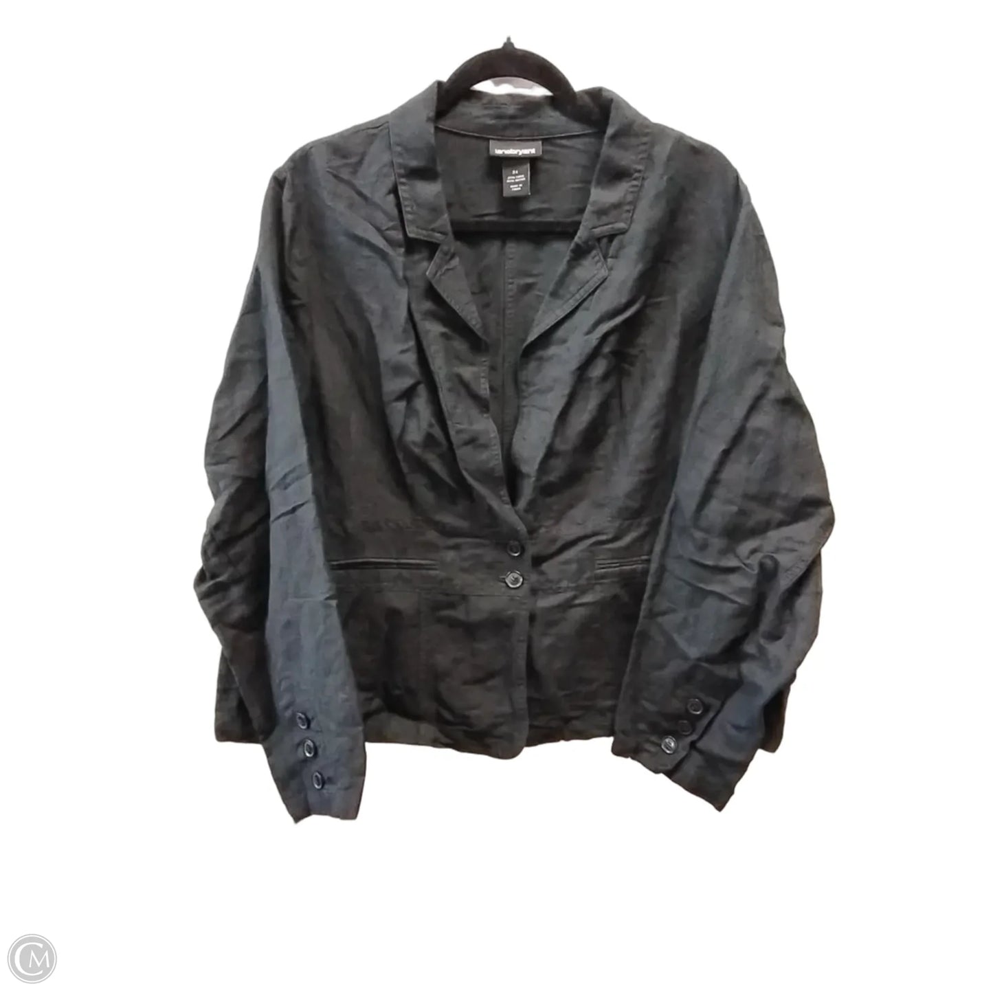 Blouse Long Sleeve By Lane Bryant In Black, Size: 3x