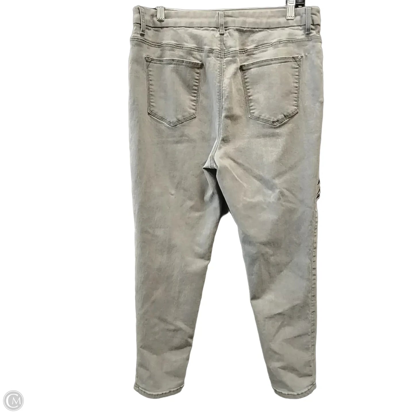 Jeans Straight By Chicos In Grey, Size: 14