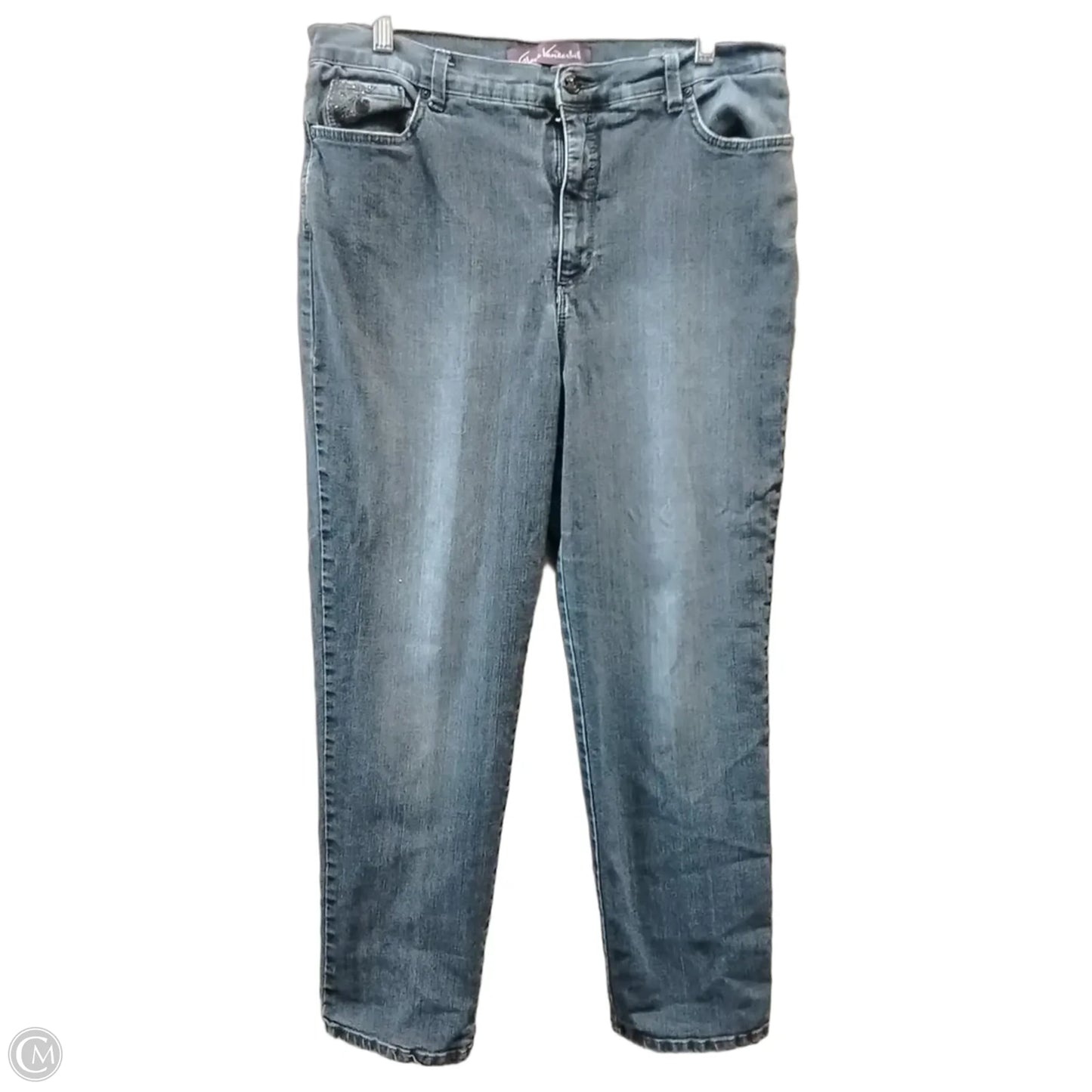 Jeans Boyfriend By Gloria Vanderbilt In Blue Denim, Size: 14