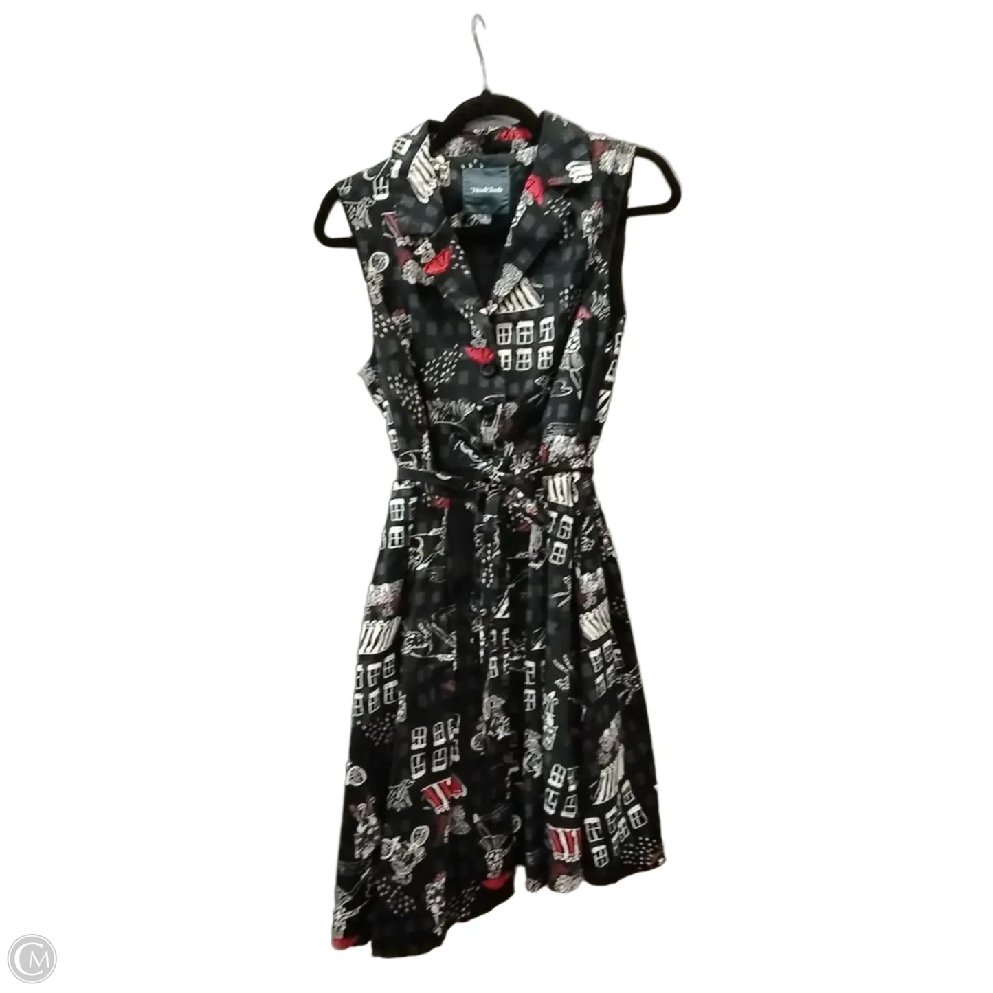 Dress Casual Midi By Modcloth In Black, Size: 14