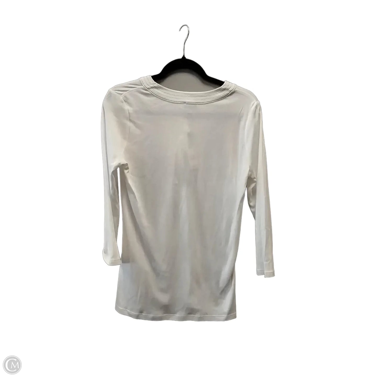 Top Long Sleeve By Talbots In White, Size: S