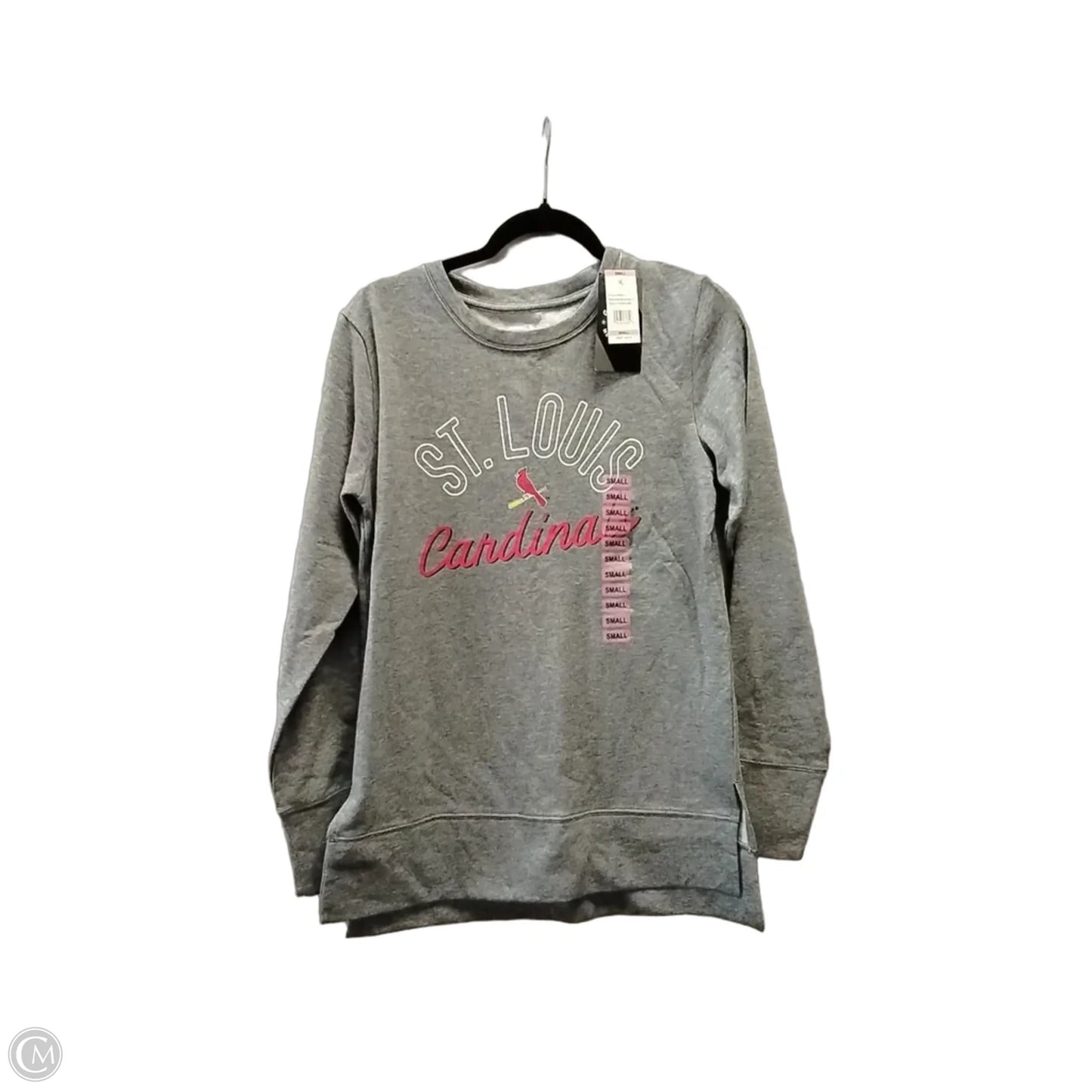 Athletic Top Long Sleeve Crewneck By Genuine Merchandise In Grey, Size: S