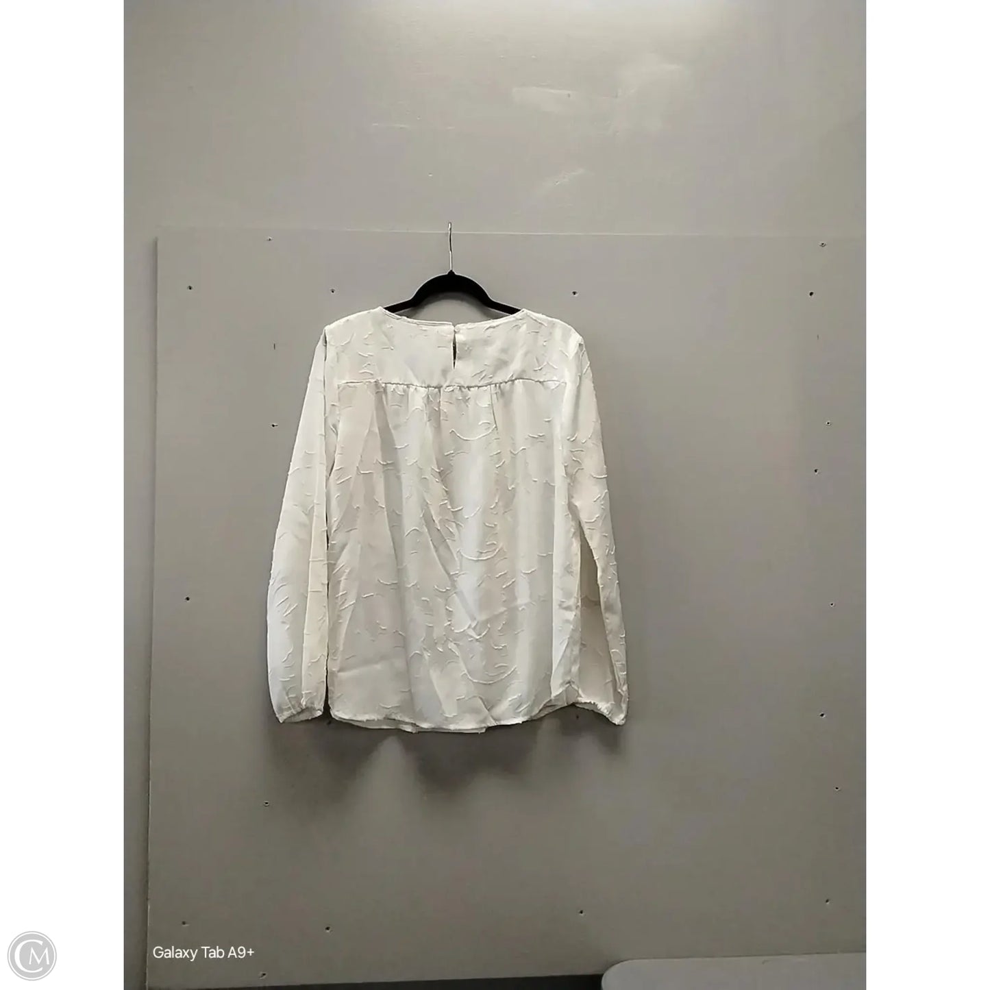 Blouse Long Sleeve By Loft In Cream, Size: M