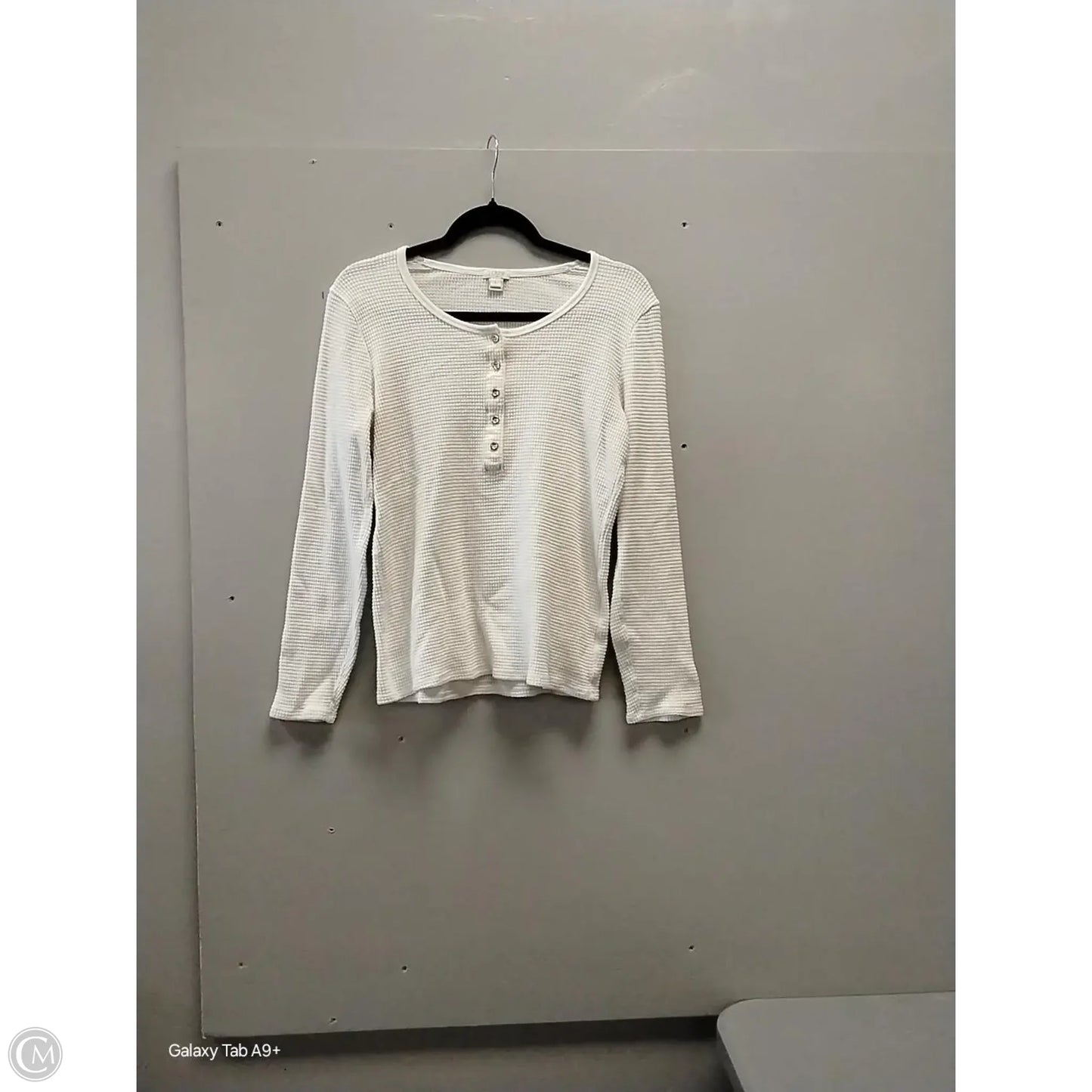Top Long Sleeve Basic By J. Crew In White, Size: L