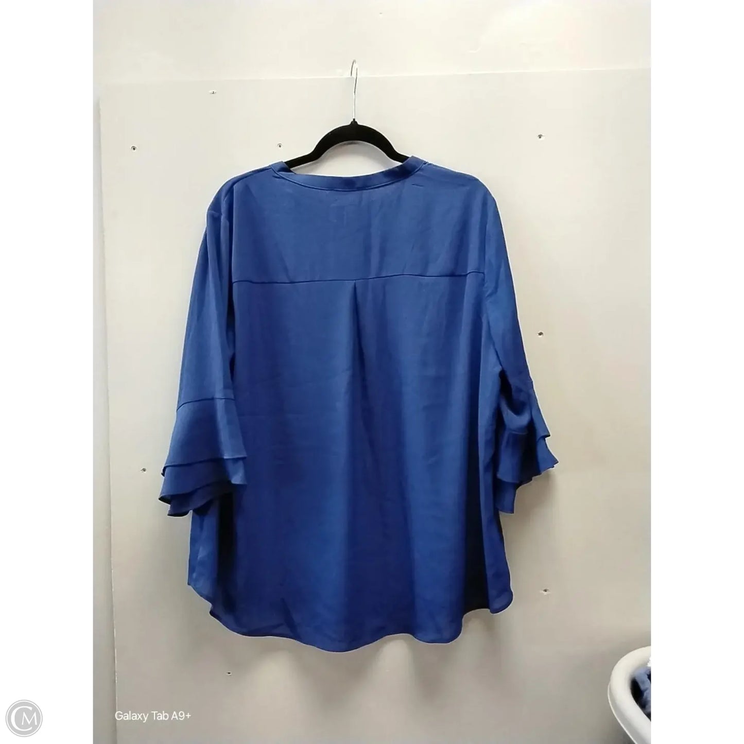 Blouse Long Sleeve By Cme In Navy, Size: Xl