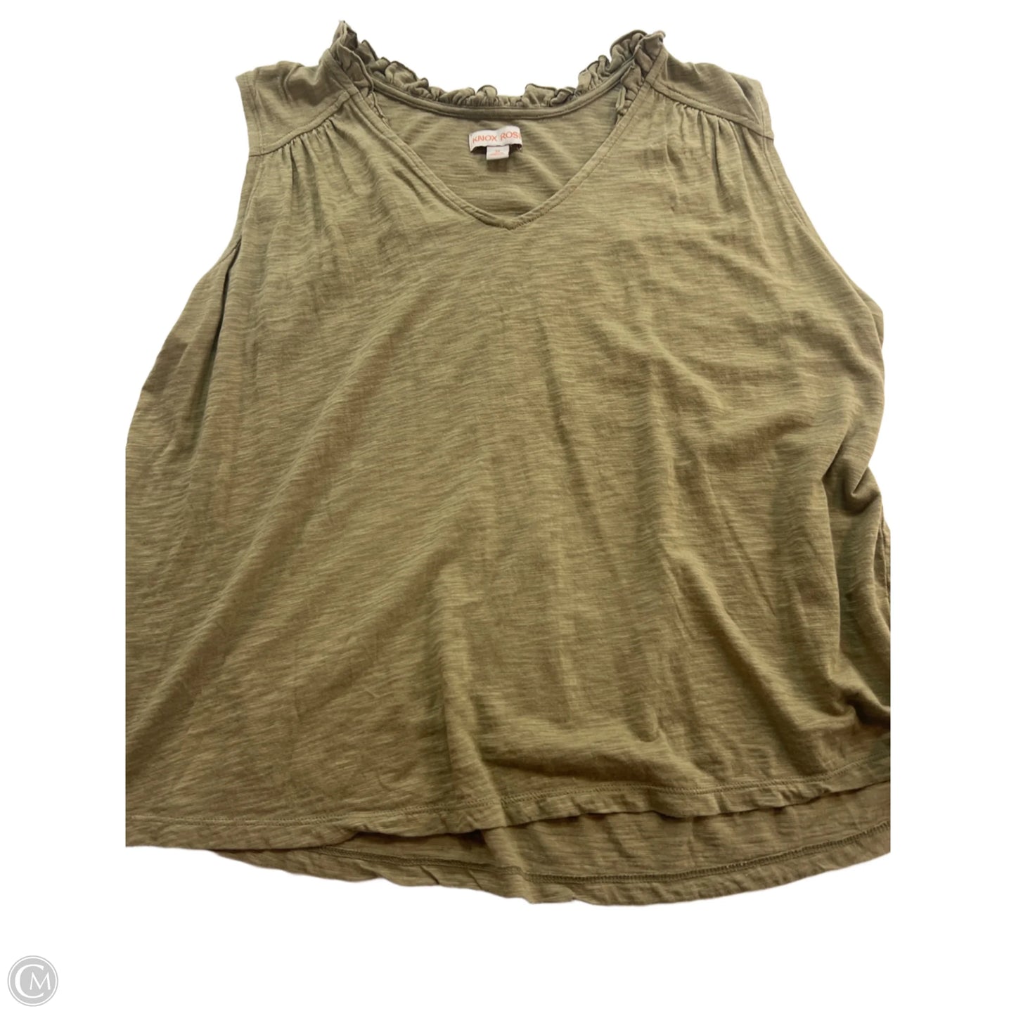 Top Sleeveless Basic By Knox Rose In Green, Size: M