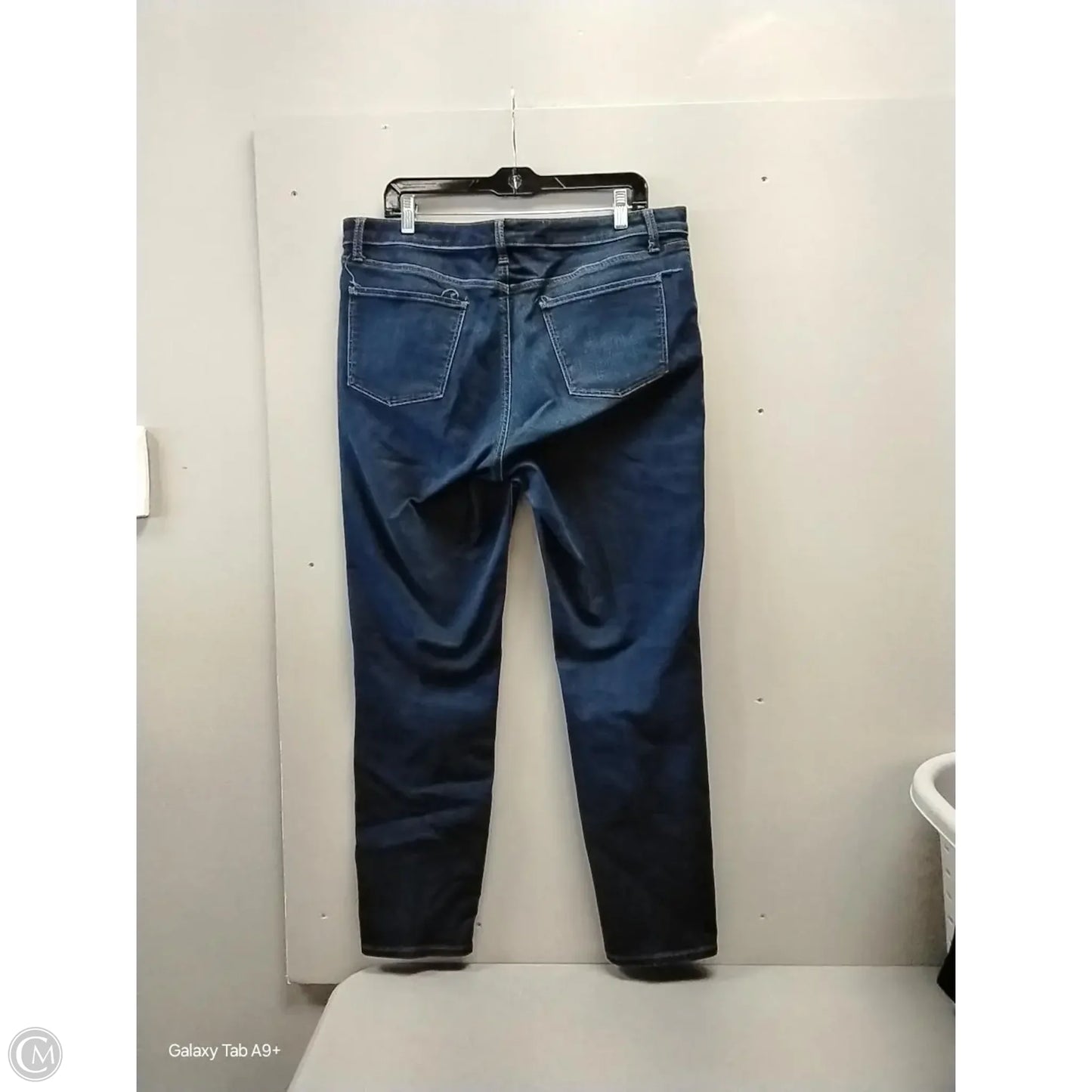 Jeans Straight By Talbots In Blue Denim, Size: 14