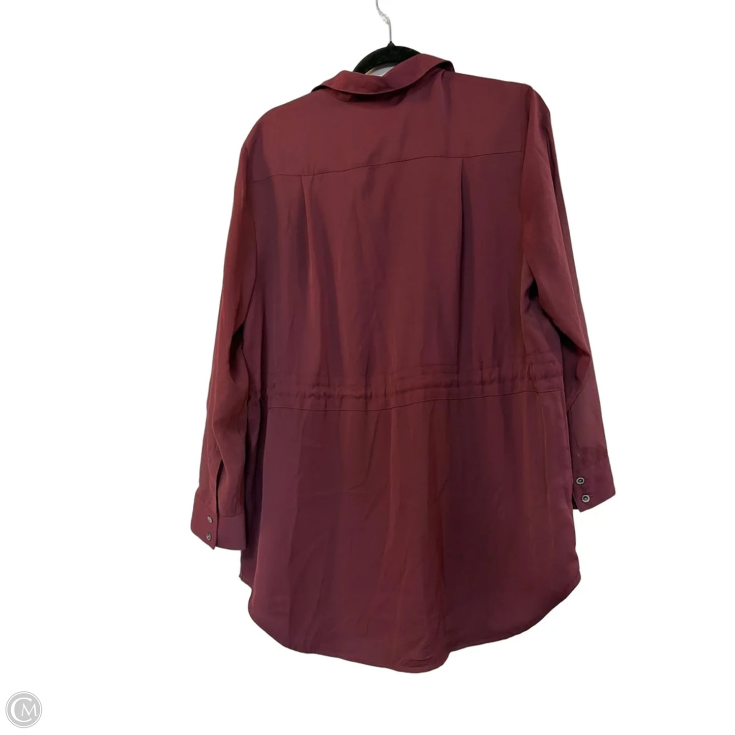 Blouse Long Sleeve By Chicos In Purple, Size: L