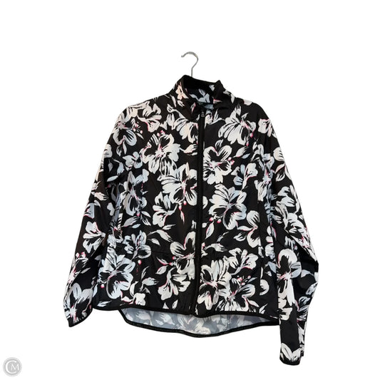 Jacket Windbreaker By Lauren By Ralph Lauren In Floral Print, Size: L