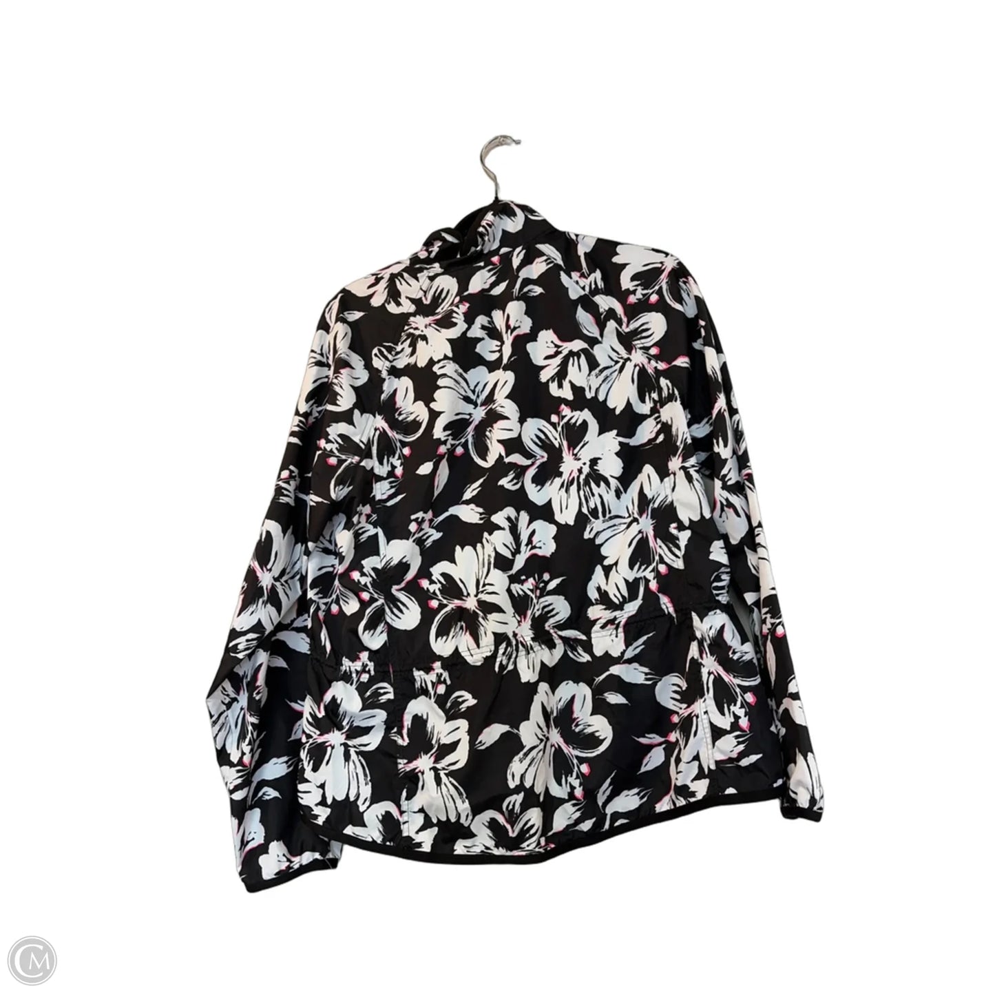 Jacket Windbreaker By Lauren By Ralph Lauren In Floral Print, Size: L