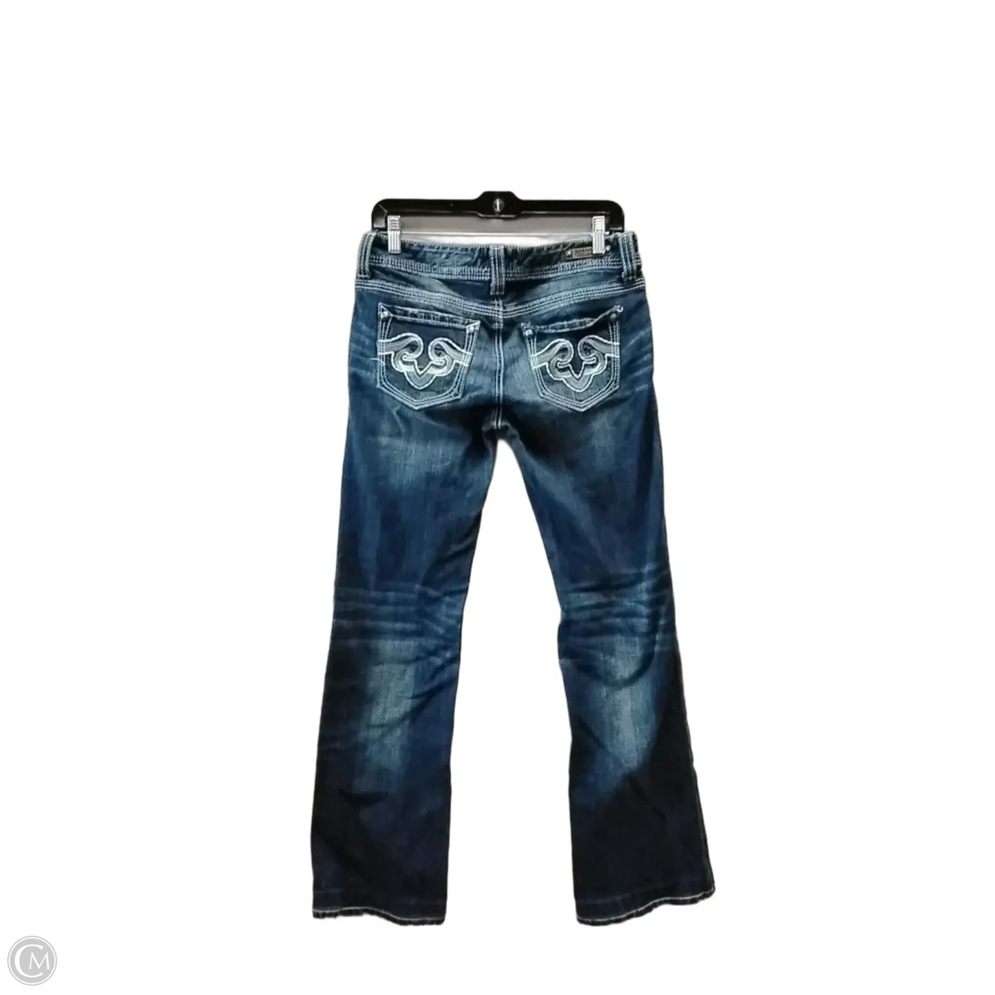 Jeans Flared By Rerock In Blue Denim, Size: 8