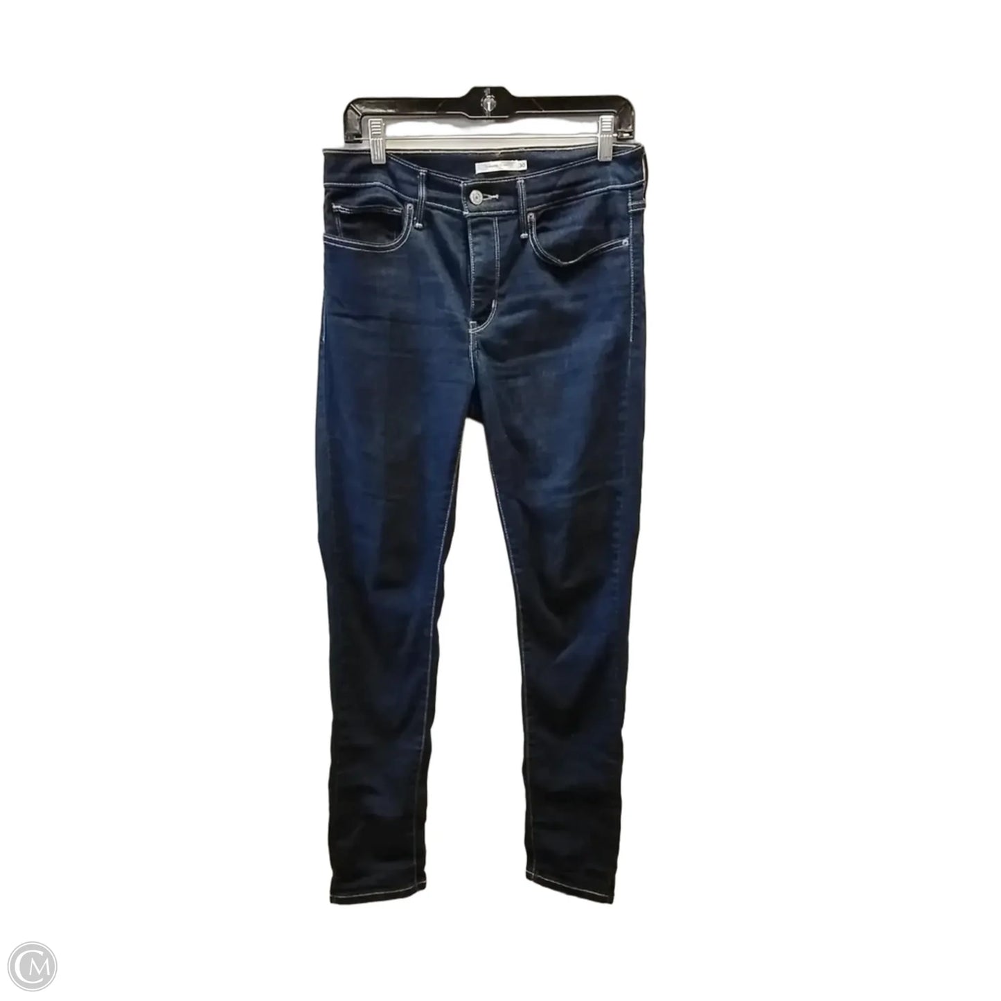 Jeans Straight By Levis In Blue Denim, Size: 10