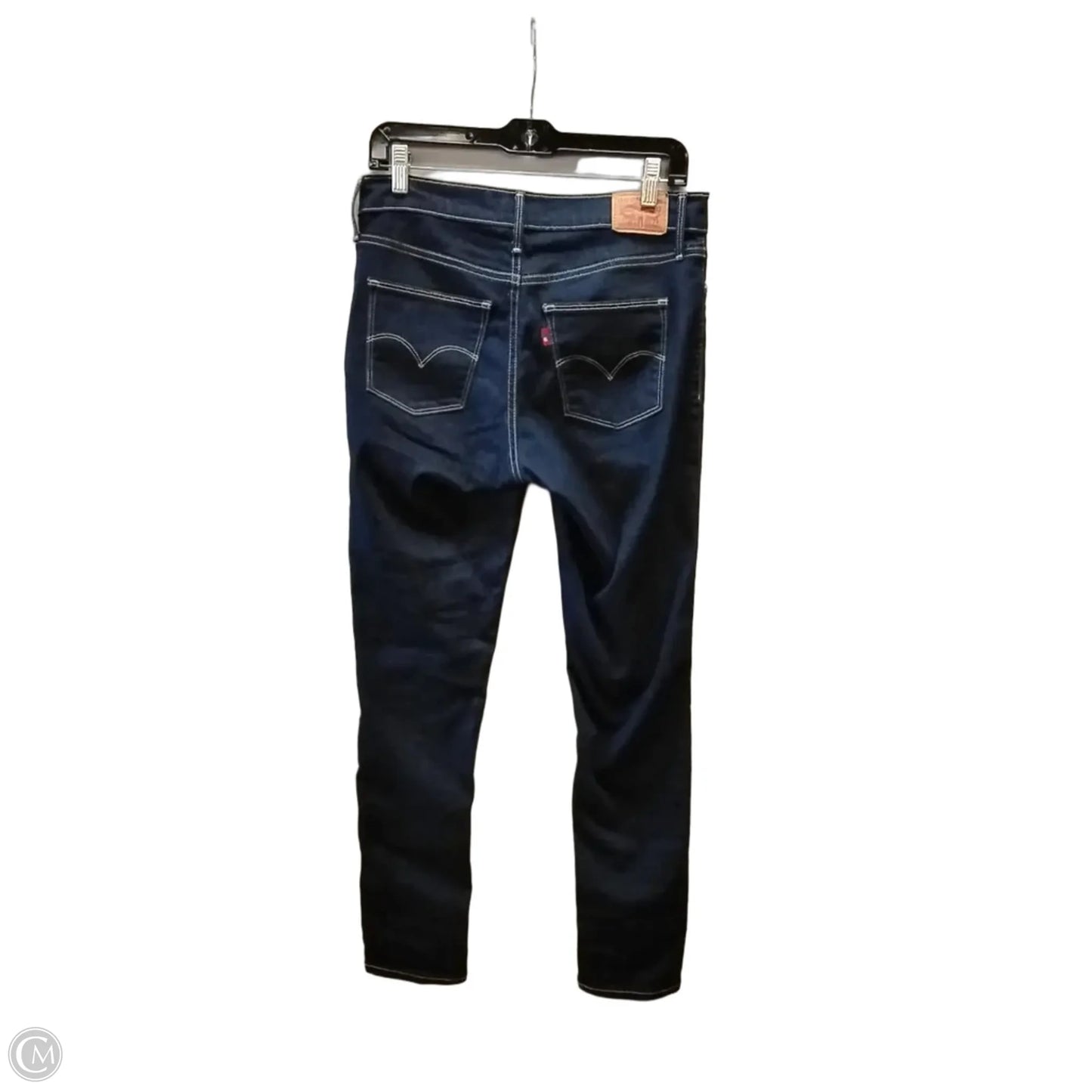 Jeans Straight By Levis In Blue Denim, Size: 10