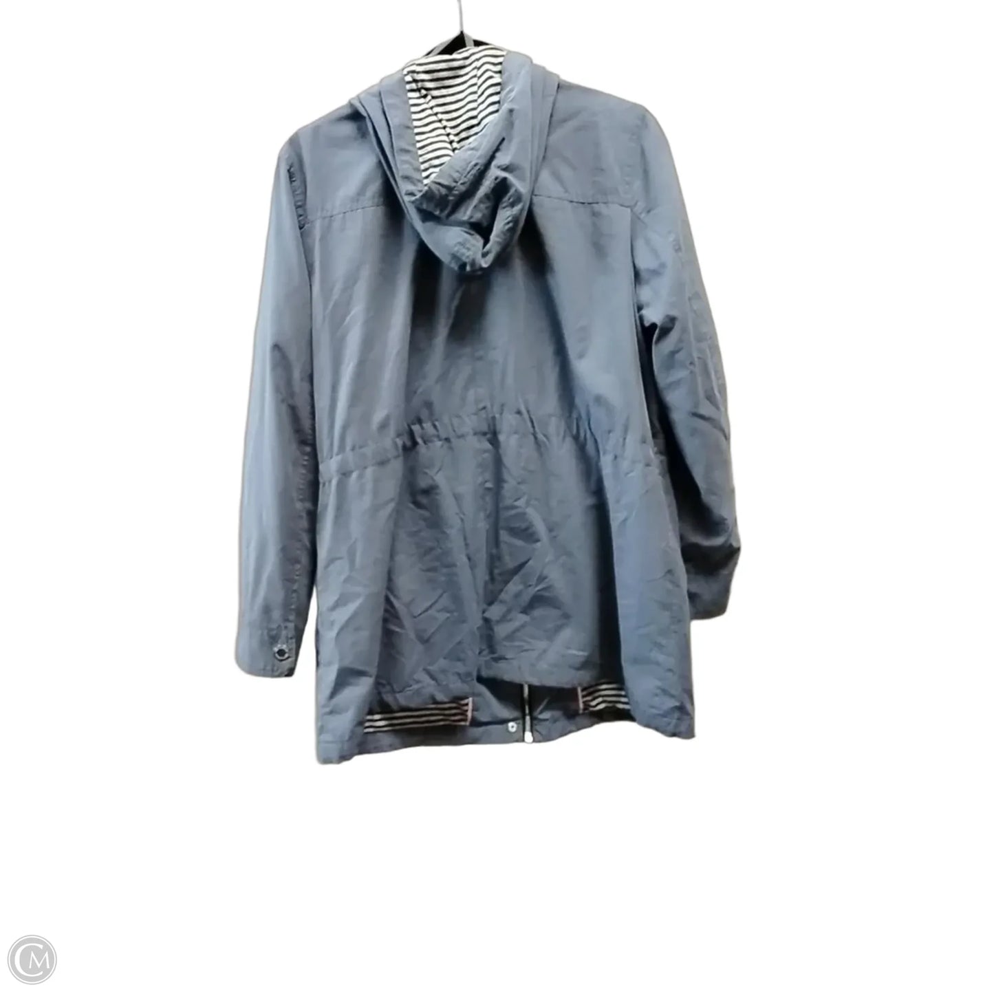 Jacket Windbreaker By Johnston & Murphy In Blue, Size: L