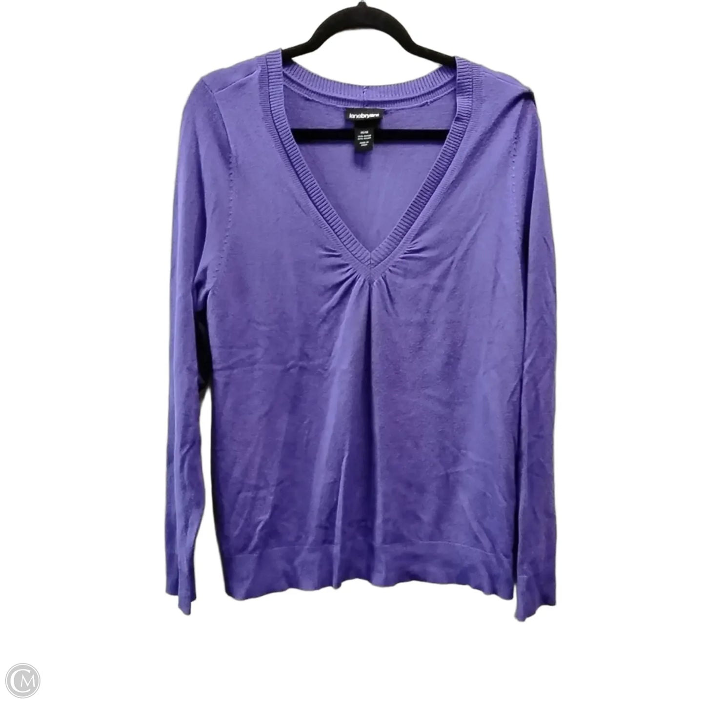 Top Long Sleeve Basic By Lane Bryant In Purple, Size: Xl