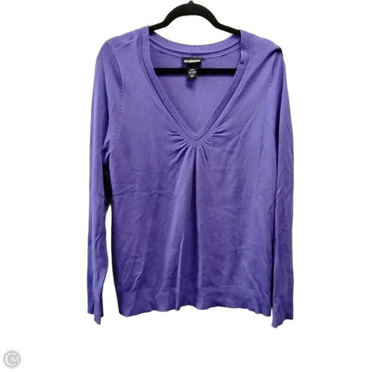 Top Long Sleeve Basic By Lane Bryant In Purple, Size: Xl