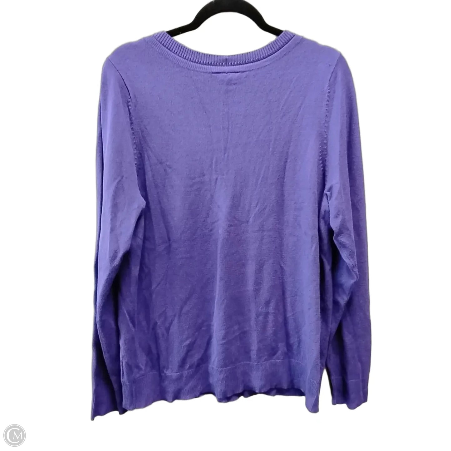 Top Long Sleeve Basic By Lane Bryant In Purple, Size: Xl