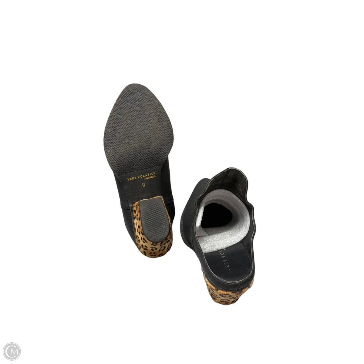 Boots Ankle Heels By Very Volatile In Black, Size: 9