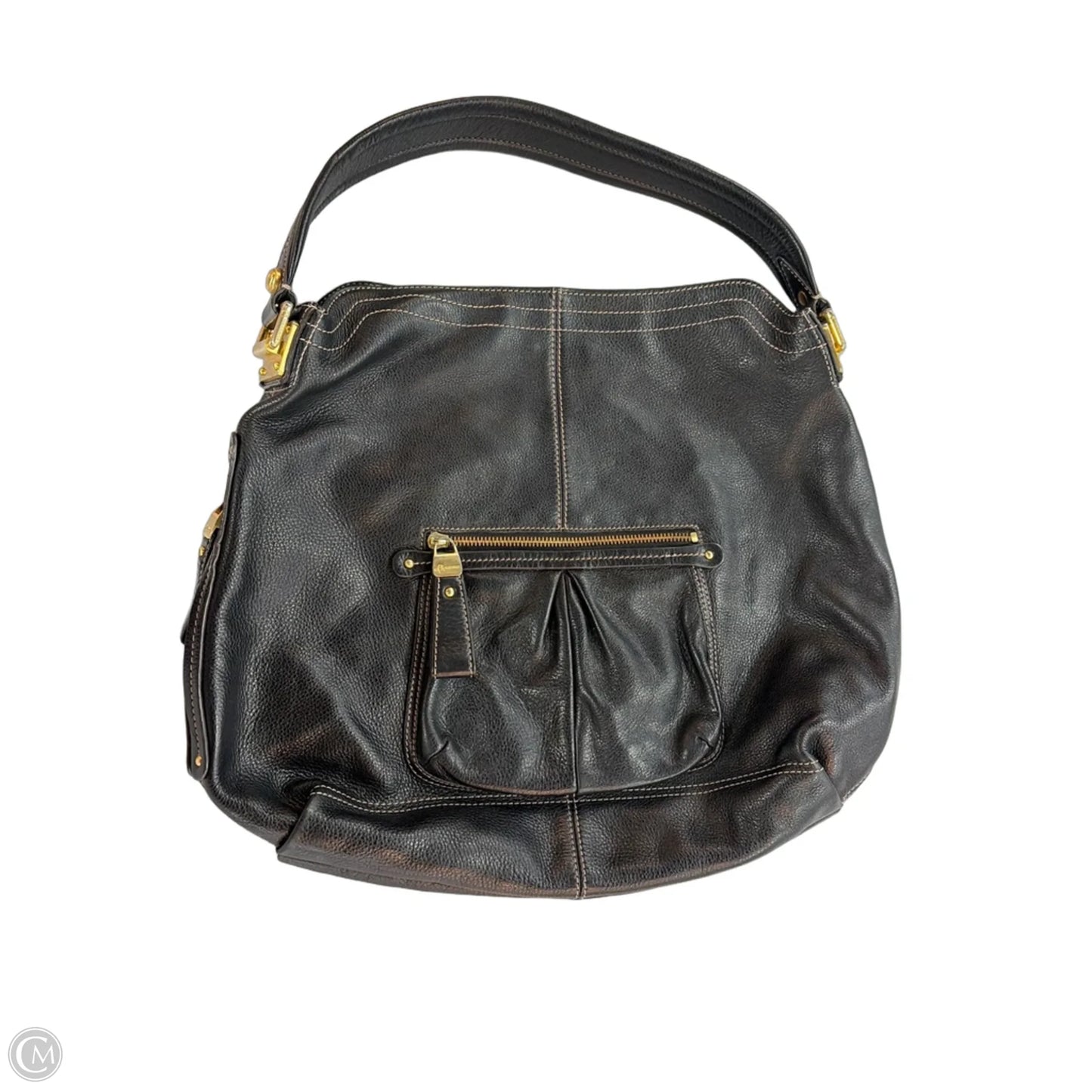 Handbag Leather By B. Makowsky, Size: Large