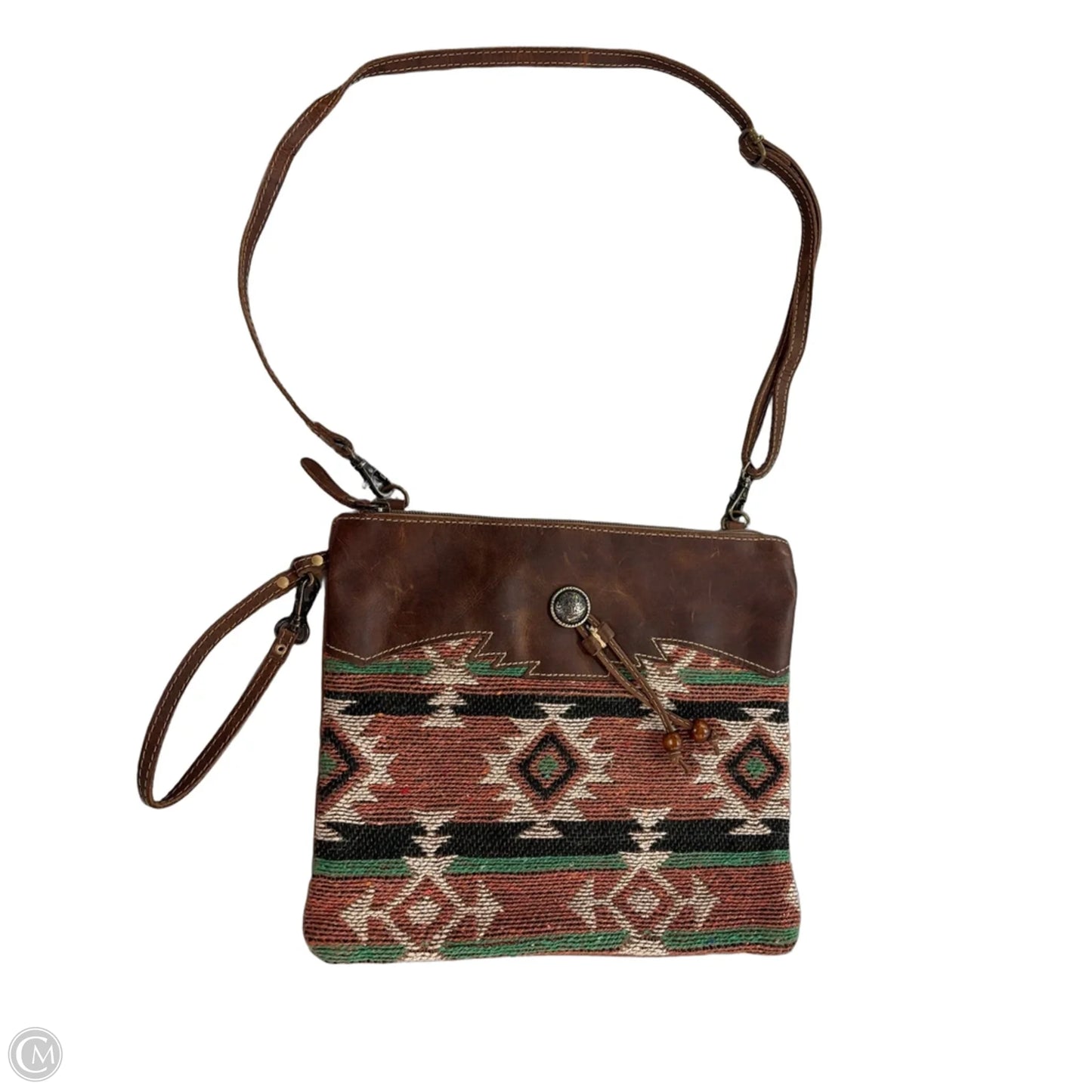 Crossbody Leather By Myra, Size: Medium