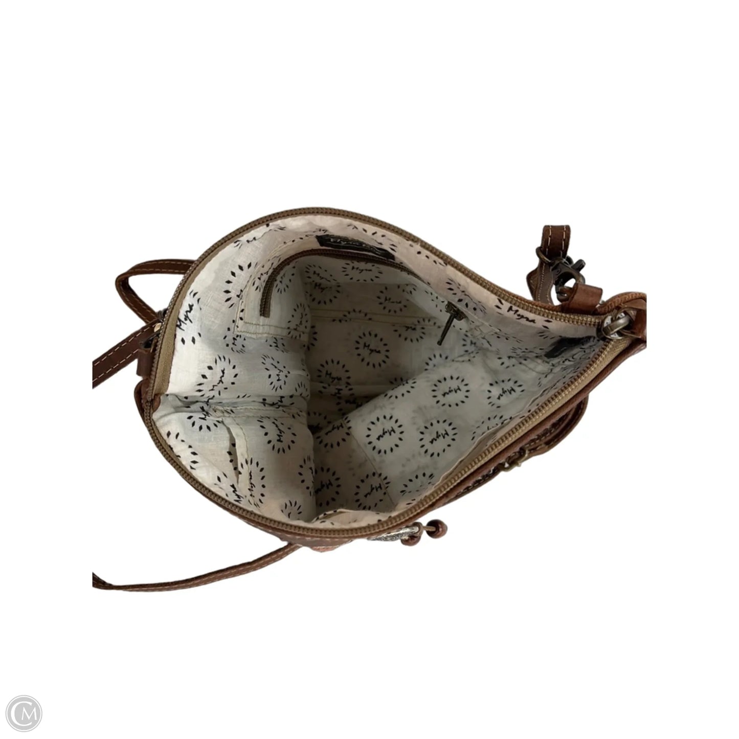 Crossbody Leather By Myra, Size: Medium