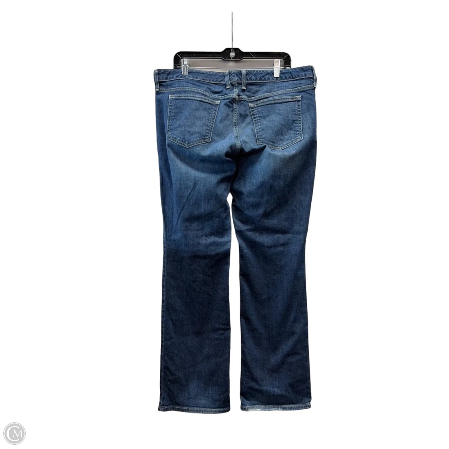 Jeans Flared By Eddie Bauer In Blue Denim, Size: 16