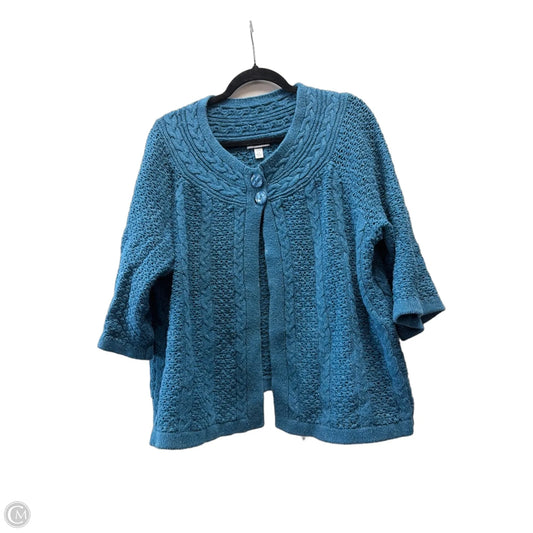 Sweater By Croft And Barrow In Teal, Size: 2x