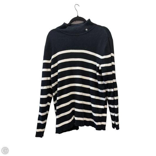 Sweater By Lauren By Ralph Lauren In Striped Pattern, Size: 3x