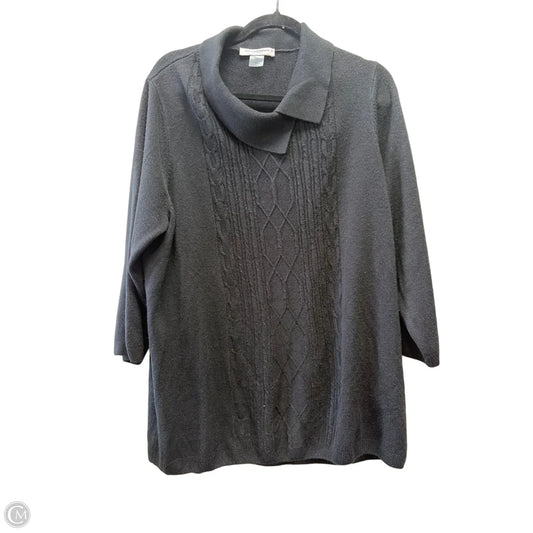 Sweater By Allison Daley In Black, Size: 3x